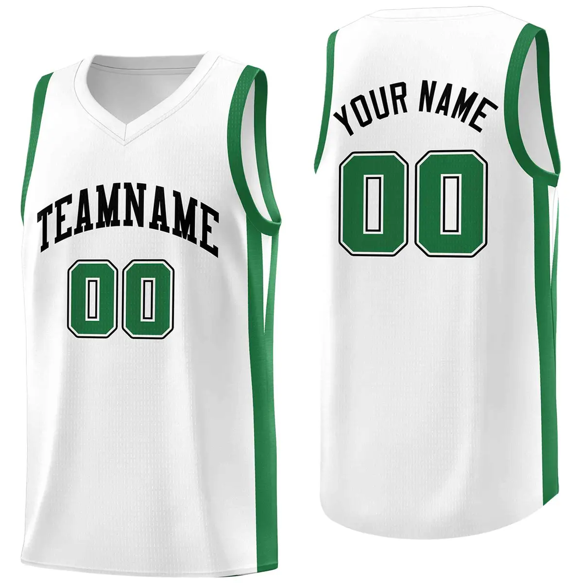 Custom White Classic Mesh Sport Basketball Jersey