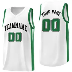 Custom White Classic Mesh Sport Basketball Jersey