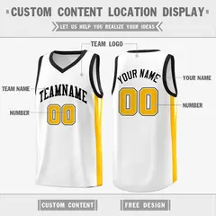 Custom White Classic Mesh Sport Basketball Jersey 2