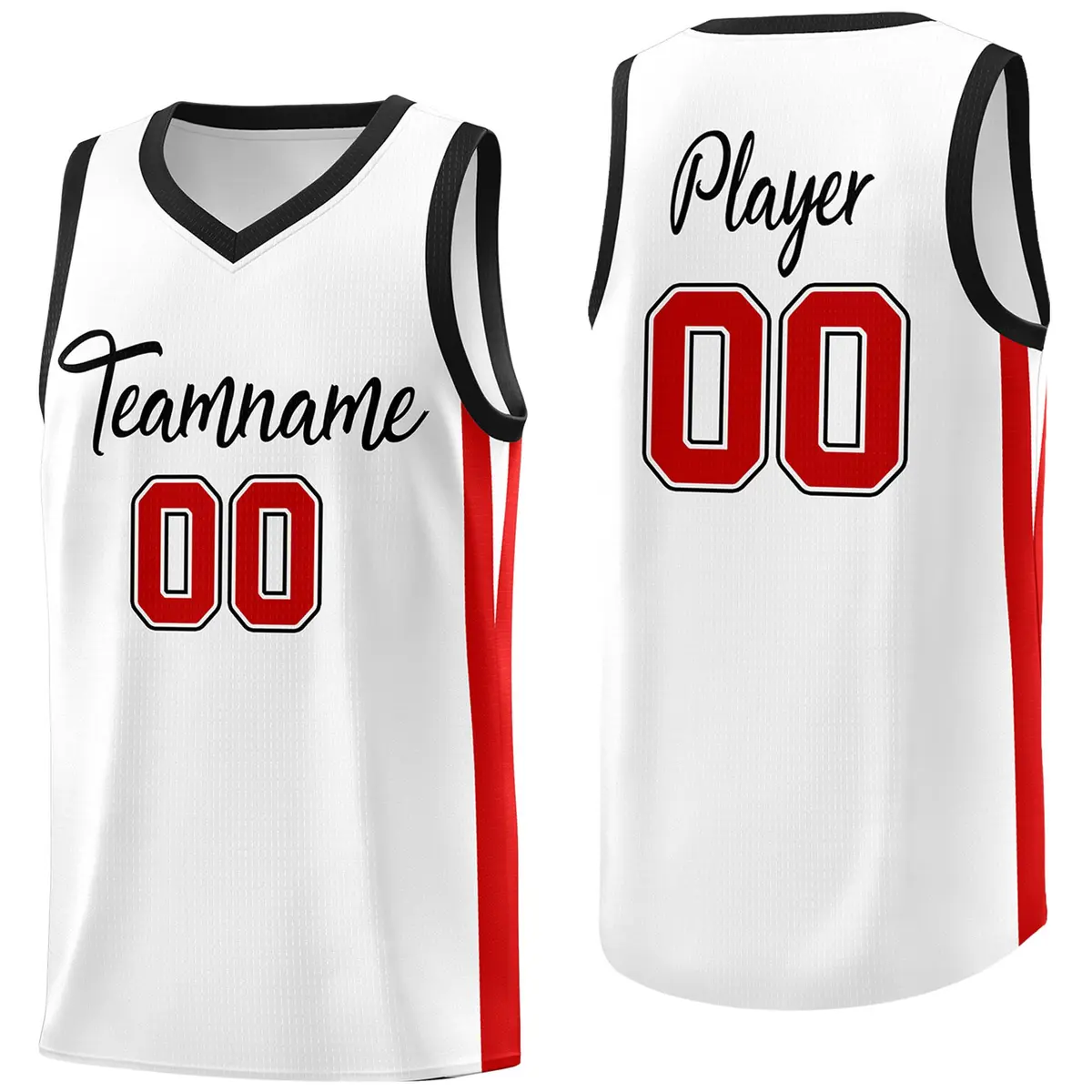 Custom White Classic Mesh Sport Basketball Jersey