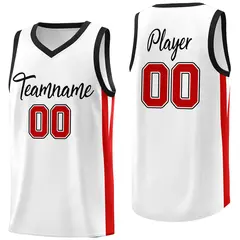 Custom White Classic Mesh Sport Basketball Jersey
