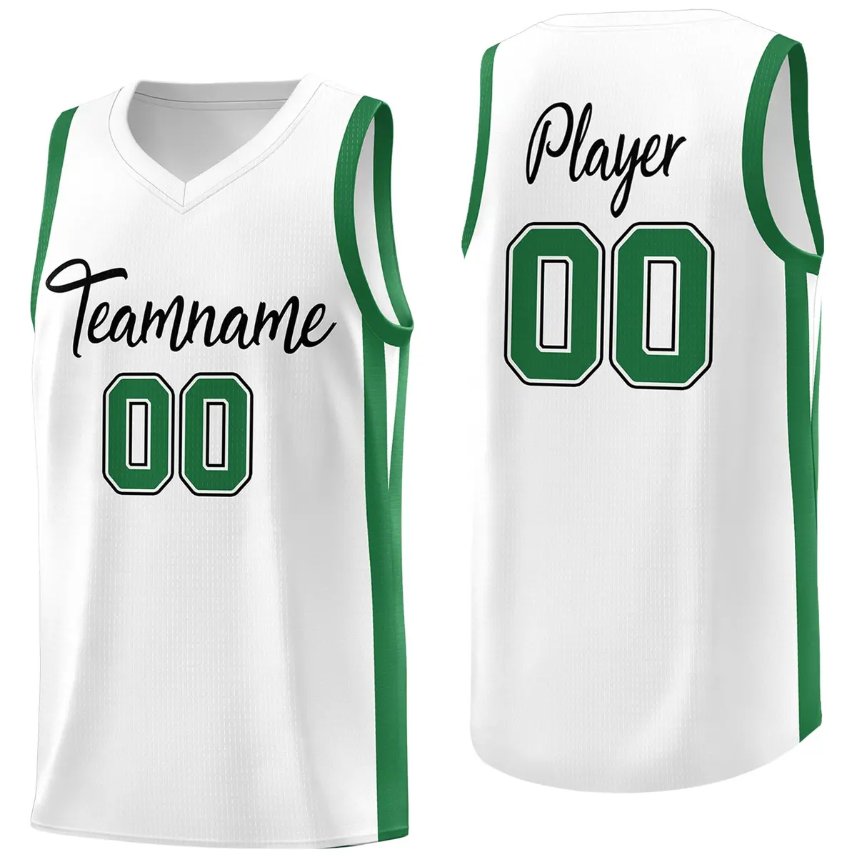Custom White Classic Mesh Sport Basketball Jersey