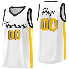 Custom White Classic Mesh Sport Basketball Jersey