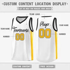 Custom White Classic Mesh Sport Basketball Jersey 2