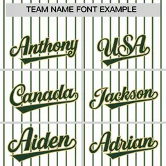 Custom White Khaki Tricolor Stripe Authentic Baseball Jersey 3