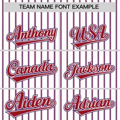 Custom White Red Tricolor Stripe Authentic Baseball Jersey 3