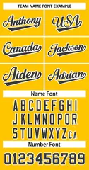 Custom Yellow Black-White Classic Basketball Jersey 3