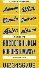 Custom Yellow Royal Classic Team Basketball Jersey 4