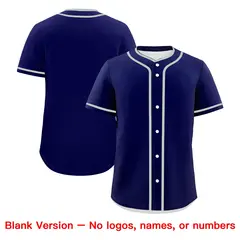 Dark Blue White Father's Day Classic Baseball Jersey 7