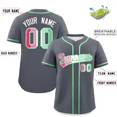 Dark Gray Abrosexual Pride Month Baseball Jersey 2