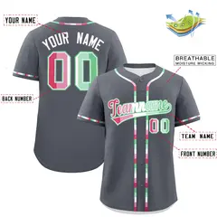 Dark Gray Abrosexual Pride Month Baseball Jersey 2