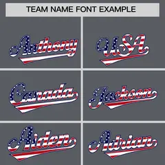Dark Gray American Flag Design Baseball Jersey 3