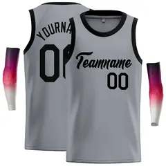 Dark Gray Black Classic Casual Basketball Jersey