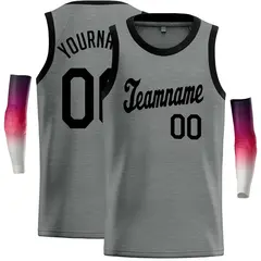 Dark Gray Black Classic Casual Basketball Jersey