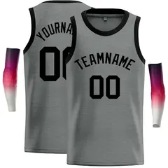 Dark Gray Black Classic Casual Basketball Jersey