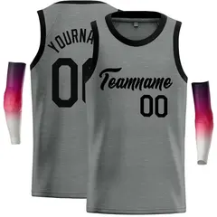 Dark Gray Black Classic Casual Basketball Jersey