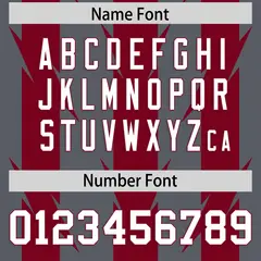 Dark Gray Crimson Razr Stripe Graffiti Pattern Flag Football Jersey 4