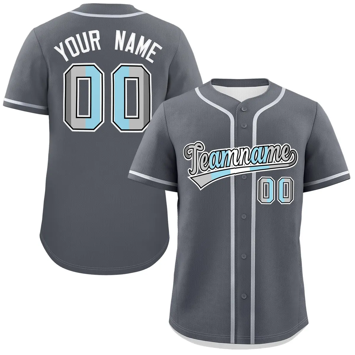 Dark Gray Demiboy Pride Month Baseball Jersey