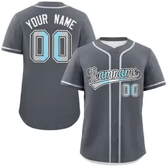 Dark Gray Demiboy Pride Month Baseball Jersey