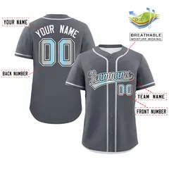 Dark Gray Demiboy Pride Month Baseball Jersey 2