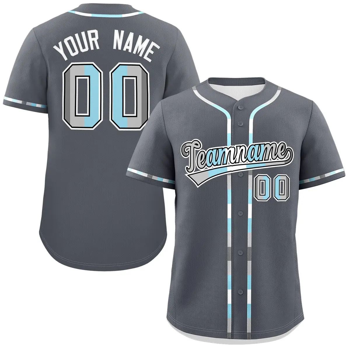 Dark Gray Demiboy Pride Month Baseball Jersey