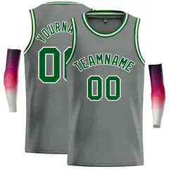 Dark Gray Green Classic Casual Basketball Jersey