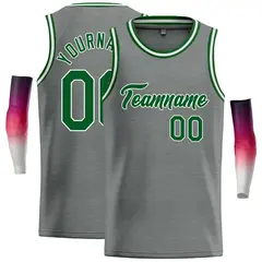 Dark Gray Green Classic Casual Basketball Jersey