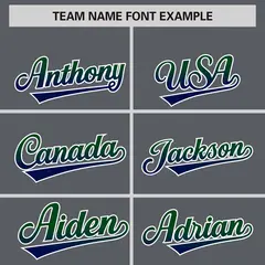 Dark Gray Green-Navy Gradient Varsity Full-Snap Raglan Baseball Jacket 3