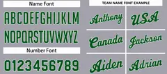 Dark Gray Green-White Classic Basketball Uniform Jersey 4