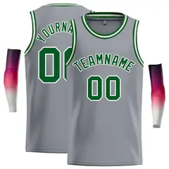 Dark Gray Green-White Classic Casual Basketball Jersey