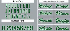 Dark Gray Green-White Heal Basketball Jersey Uniform Set 4