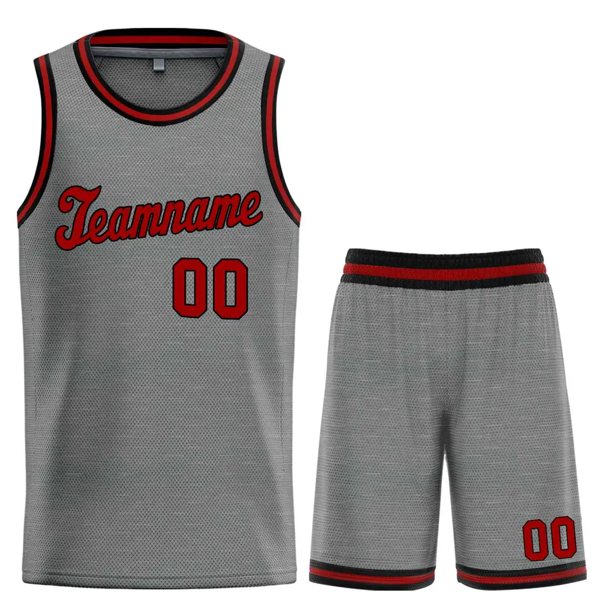 Dark Gray Maroon-Black Classic Basketball Uniform Jersey