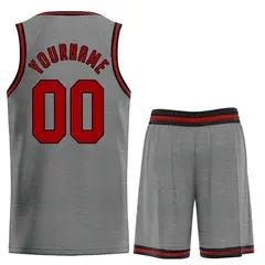 Dark Gray Maroon-Black Classic Basketball Uniform Jersey 2