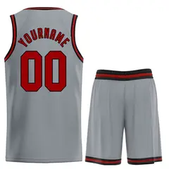 Dark Gray Maroon-Black Classic Basketball Uniform Jersey 2