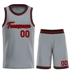 Dark Gray Maroon-Black Heal Classic Basketball Jersey