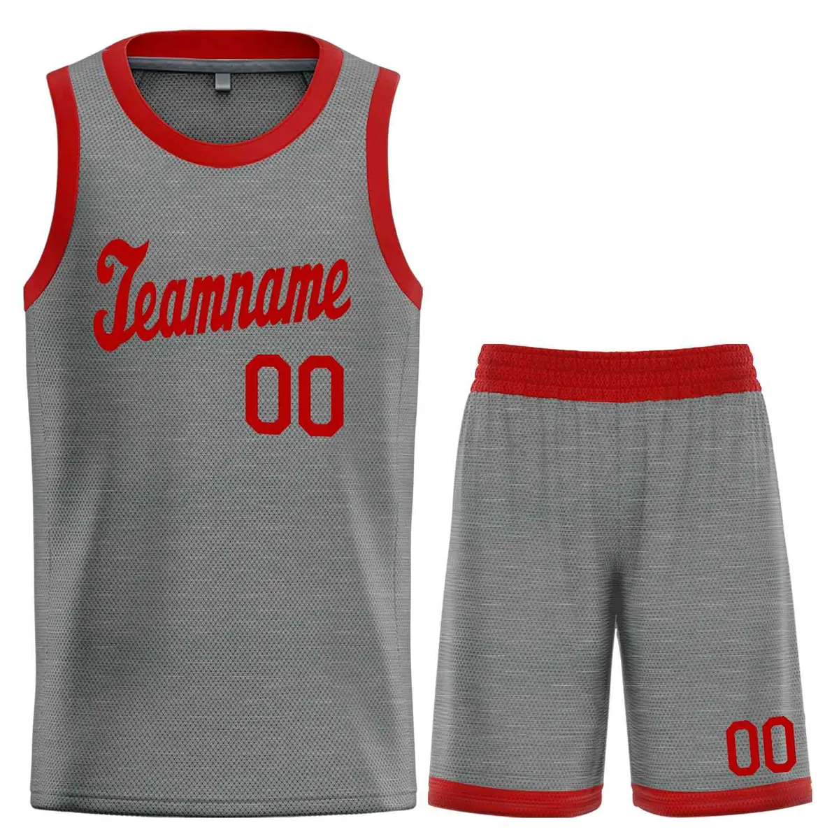 Dark Gray Maroon Classic Basketball Uniform Jersey