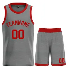 Dark Gray Maroon Classic Bull Sets Basketball Jersey