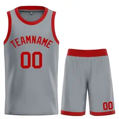 Dark Gray Maroon Classic Bull Sets Basketball Jersey