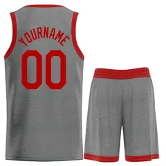 Dark Gray Maroon Heal Basketball Jersey Uniform Set 2