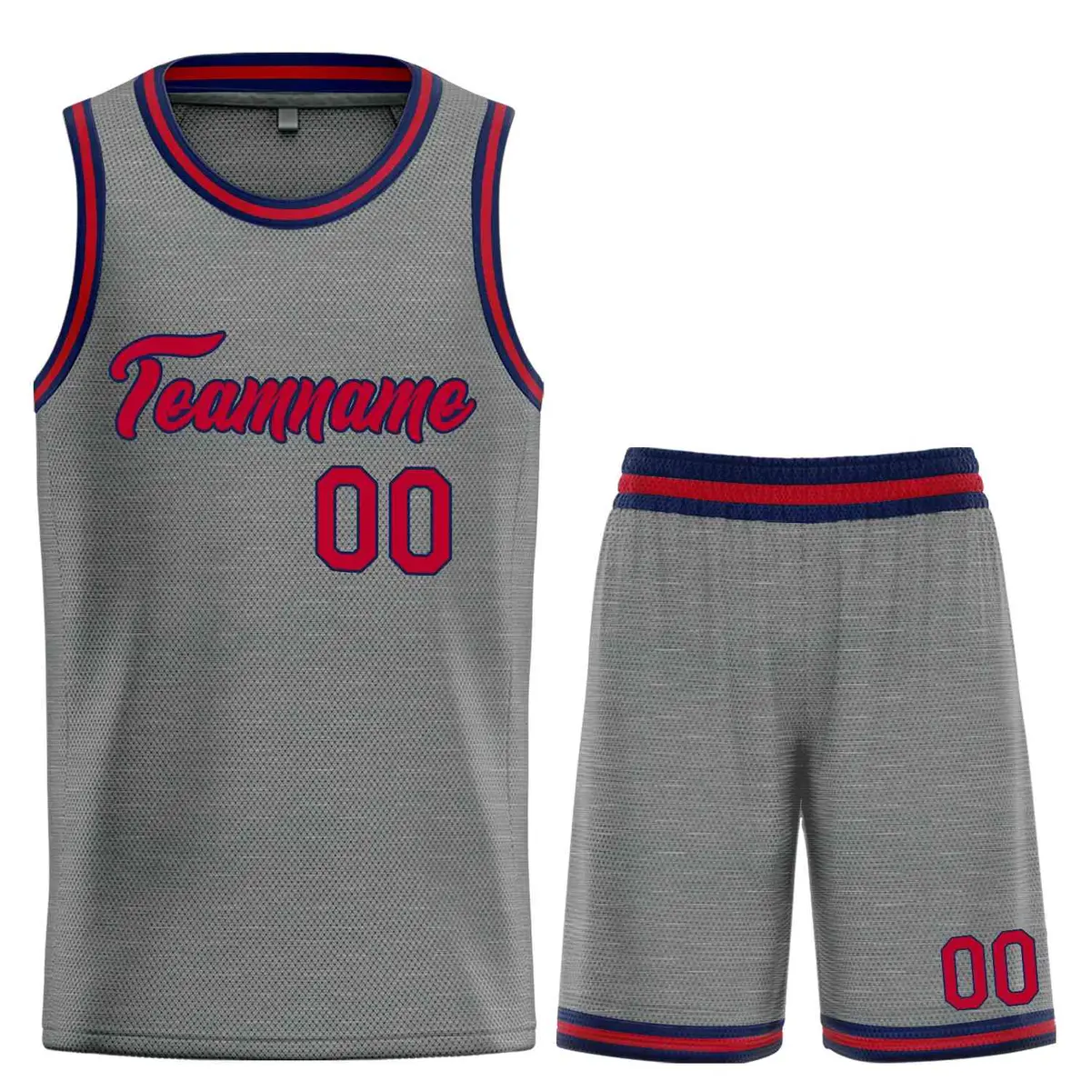 Dark Gray Maroon-Navy Heal Basketball Jersey Uniform Set