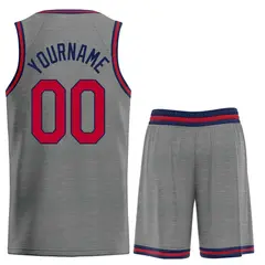 Dark Gray Maroon-Navy Heal Basketball Jersey Uniform Set 2