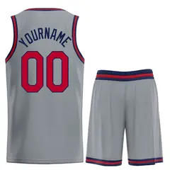Dark Gray Maroon-Navy Heal Basketball Jersey Uniform Set 2