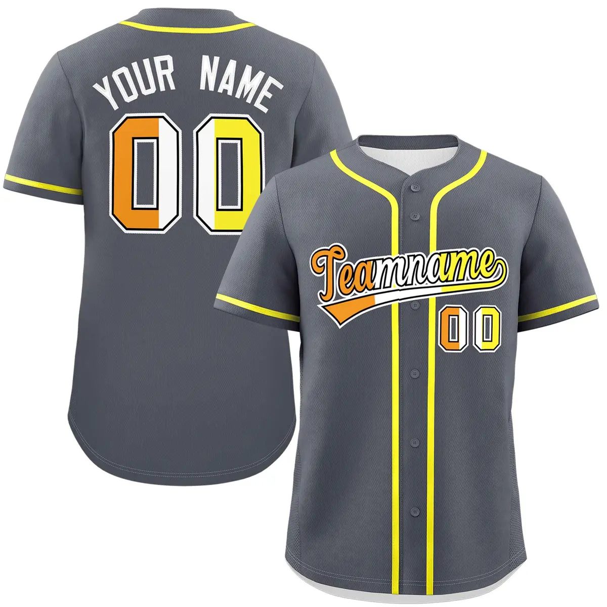Dark Gray Maverique Pride Month Baseball Jersey