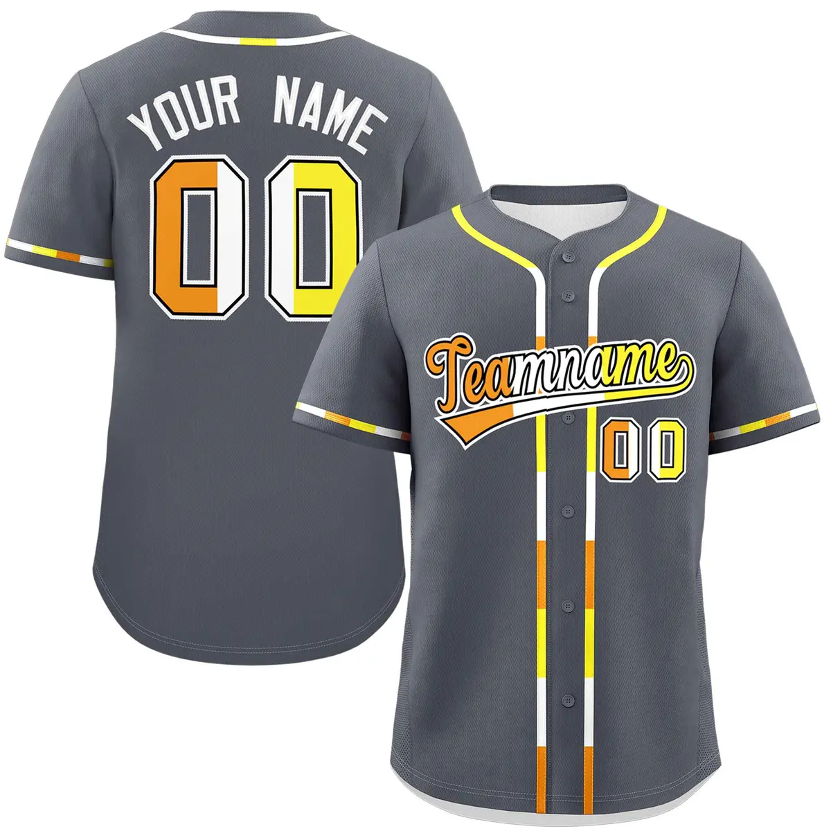 Dark Gray Maverique Pride Month Baseball Jersey