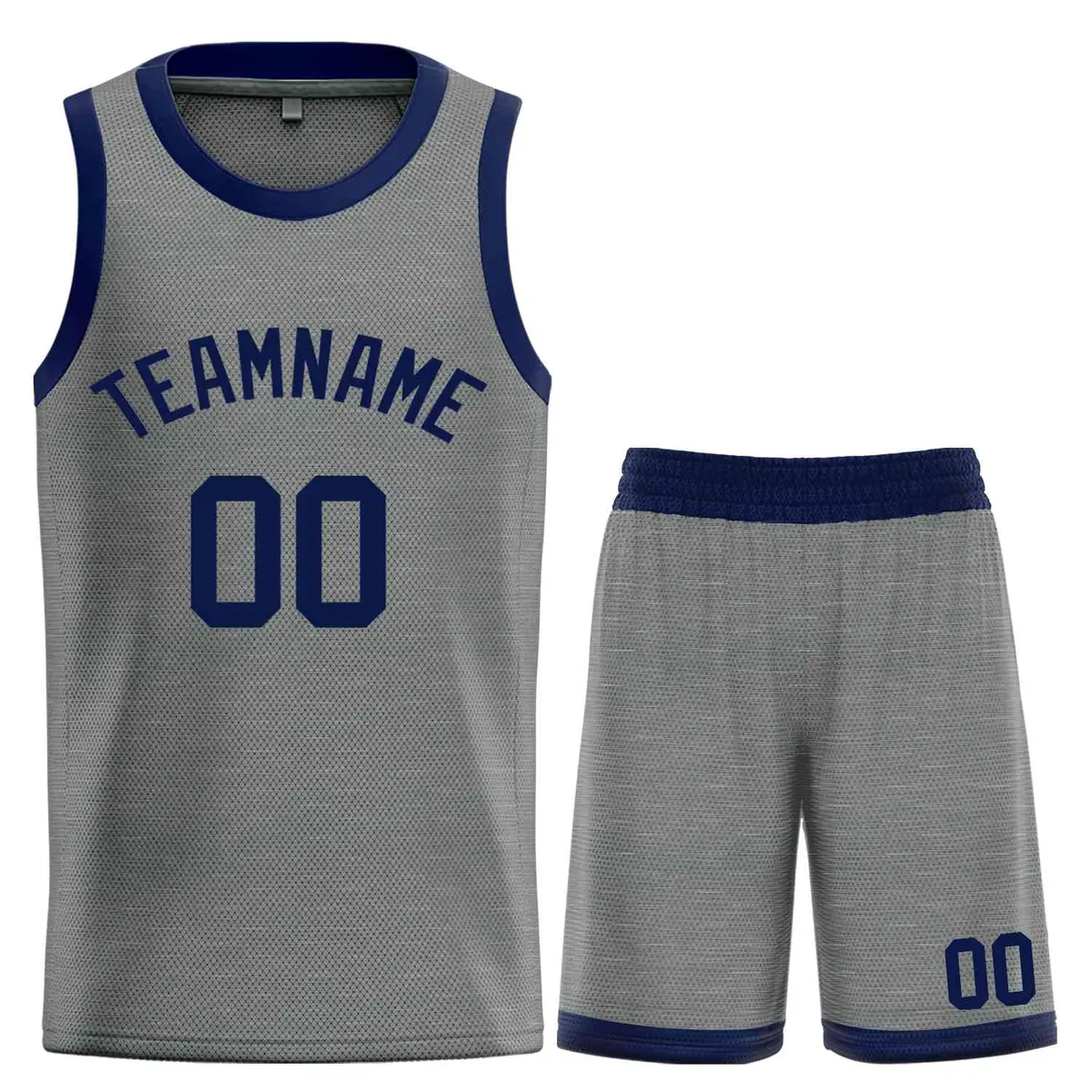 Dark Gray Navy Classic Bull Sets Basketball Jersey