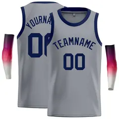 Dark Gray Navy Classic Casual Basketball Jersey