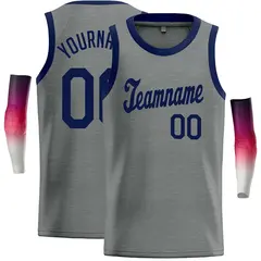 Dark Gray Navy Classic Casual Basketball Jersey