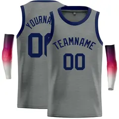 Dark Gray Navy Classic Casual Basketball Jersey