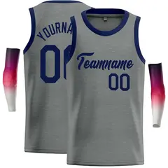 Dark Gray Navy Classic Casual Basketball Jersey