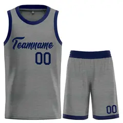 Dark Gray Navy Heal Basketball Jersey Uniform Set